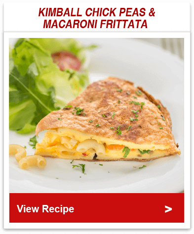 Kimball Chick Peas & Macaroni Frittata
