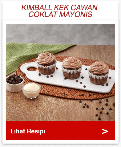Kek Cawan Coklat Mayonis