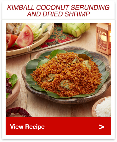 Coconut Serunding and Dried Shrimp