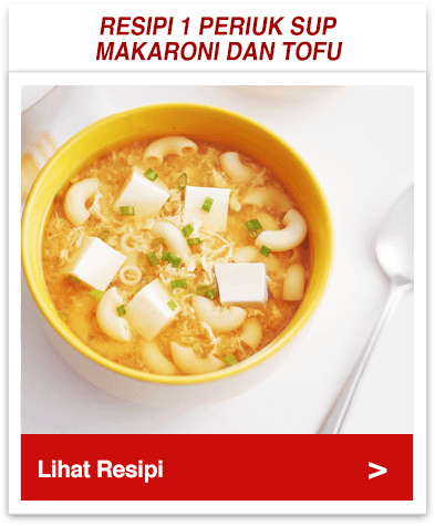 1 Periuk Sup Makaroni Dan Tofu