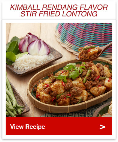Rendang Flavor Stir Fried Lontong
