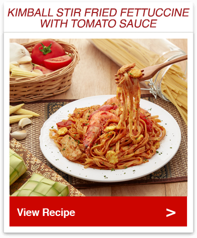 Stir Fried Fettuccine with Tomato Sauce