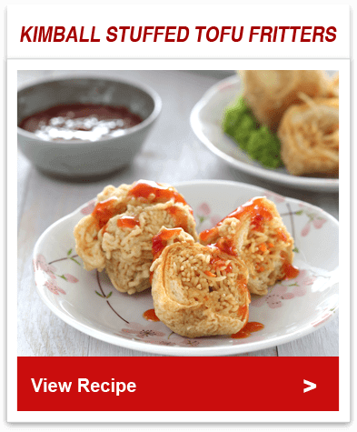 Kimball Stuffed Tofu Fritters