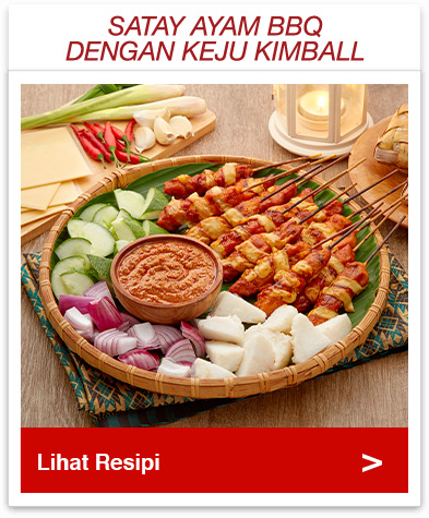 Satay Ayam BBQ dengan Keju