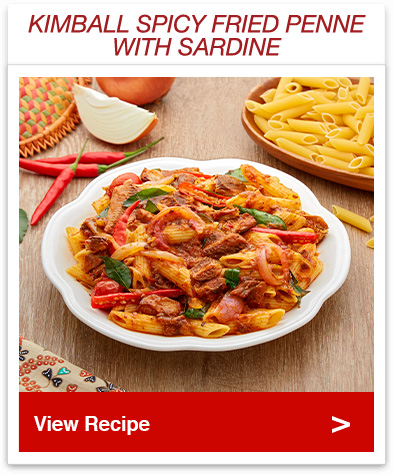 Spicy Fried Penne with Sardine