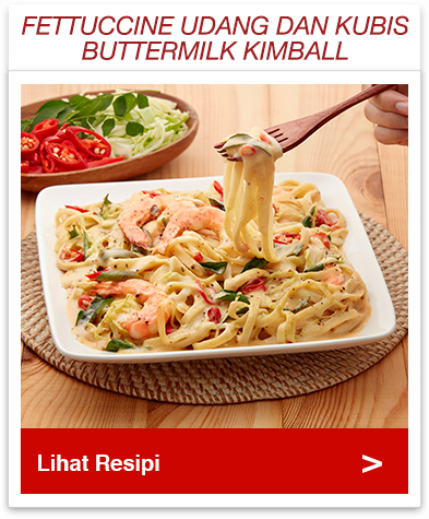 Fettuccine Udang & Kubis Buttermilk  