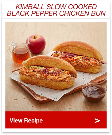 Slow Cooked Black Pepper Chicken Bun