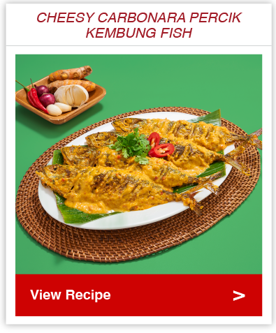 Cheesy Carbonara Percik Kembung Fish
