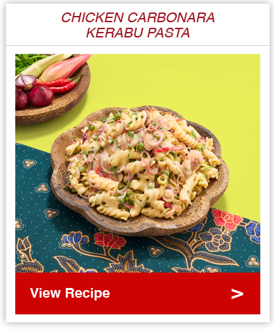 Chicken Carbonara Kerabu Pasta