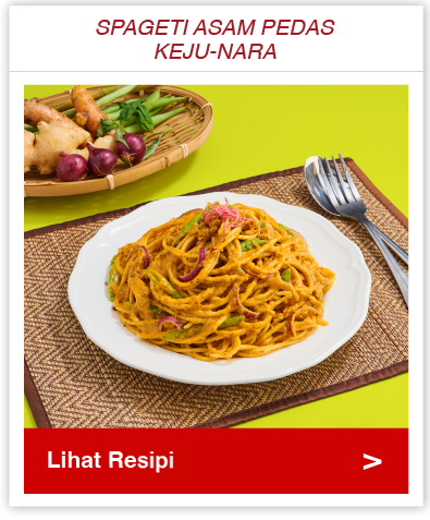 Spageti Asam Pedas Keju-Nara